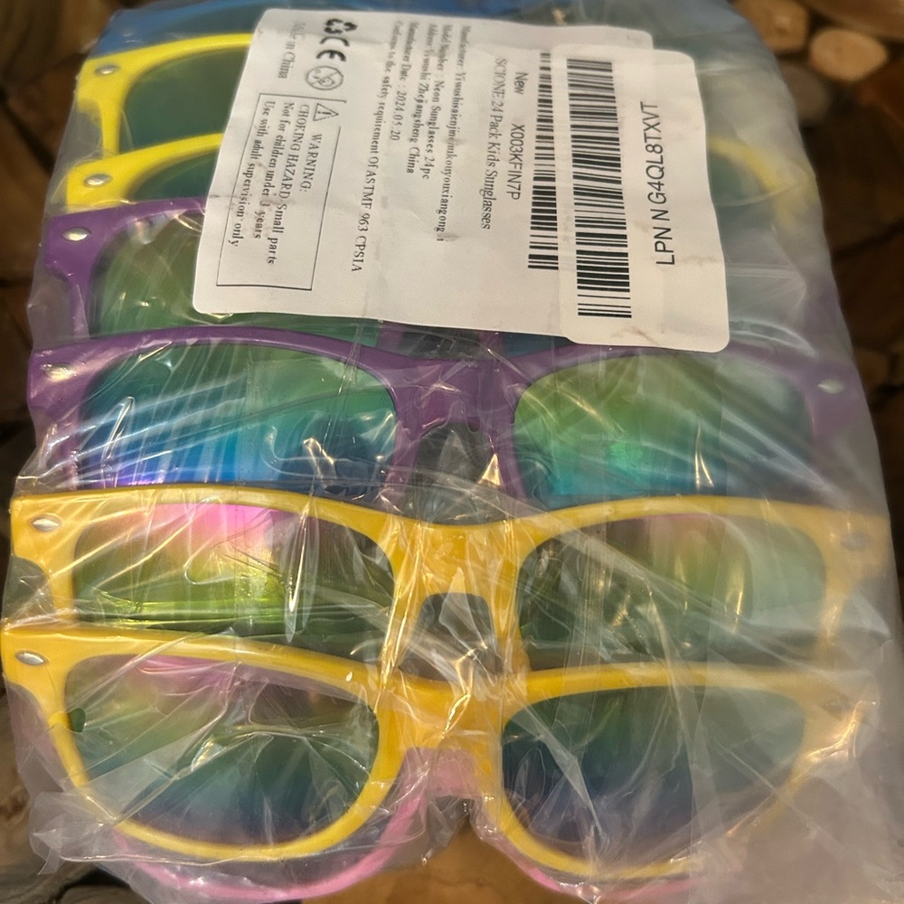 Kids Colorful Sunglasses Pack, for 24 children